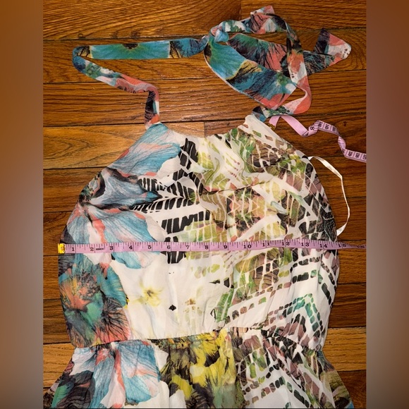 RHYME white multicolor floral sleeveless maxi dress Medium m  NWT - Picture 6 of 8
